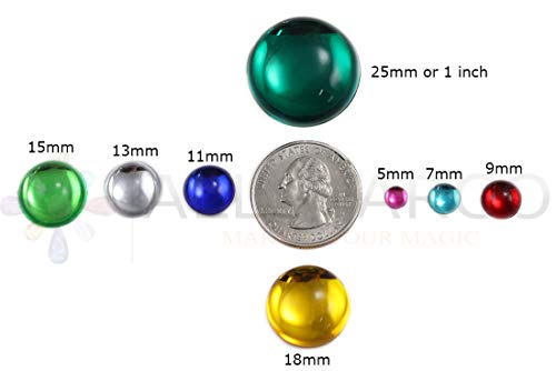 Allstarco KraftGenius 15mm Blue Aqua Lt A08 Round Flat Back Acrylic Cabochons Plastic Gems for Crafts Costume Embelishments Card Making Jewels Jewelry Making Supplies Cosplay Jewels - 30 Pieces - Image 3